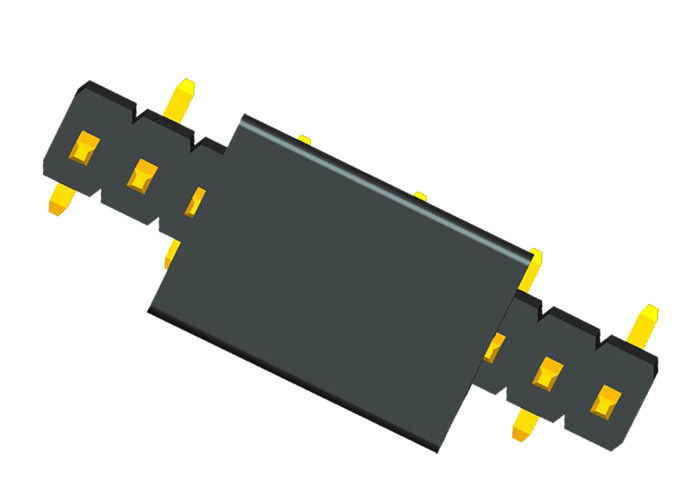 Éclair à angle droit d'or de connecteur d'en-tête de PAC simple de rangée de Pin de l'en-tête 10 de Pin de SMT