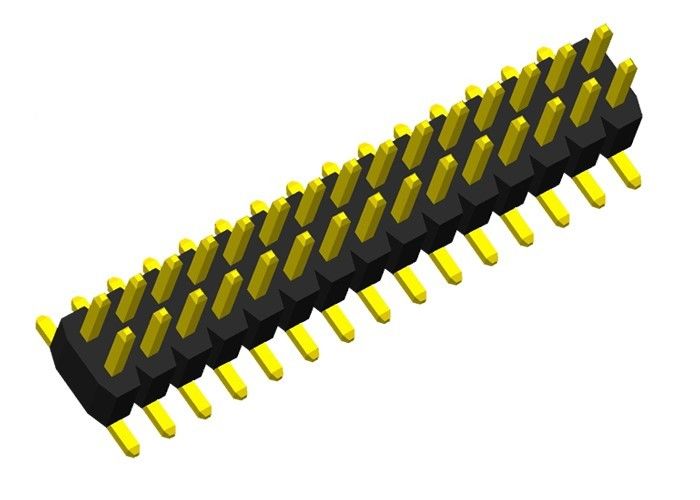 Type simple connecteur mâle De carte PCB 1.0mm de SMT de deux de rangée de Pin d'en-tête plastiques de connecteur