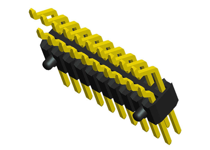 Type horizontal noir 1.27mm de SMT de double de rangée en-tête de Pin d'en-tête de Pin de 2x20