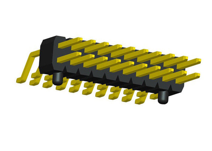 Type horizontal noir 1.27mm de SMT de double de rangée en-tête de Pin d'en-tête de Pin de 2x20
