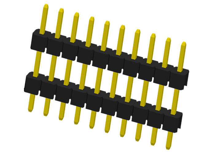 Double connecteur d'en-tête de Pin du plastique 10 type connecteur mâle de 180 degrés de carte PCB