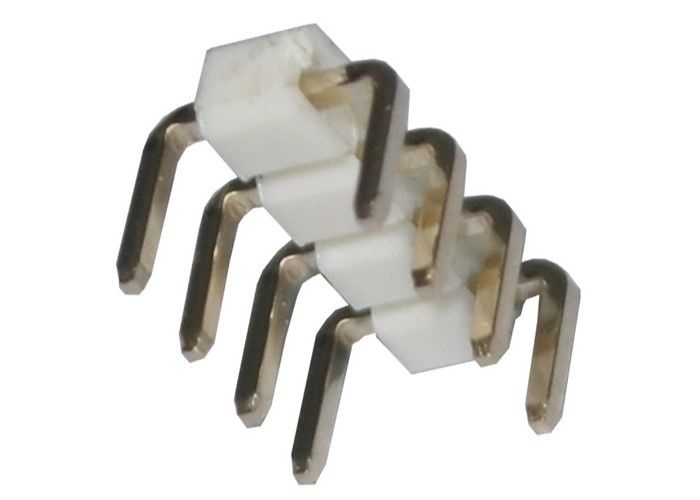 Type 4 rangée simple d'U du lancement 2.54mm de connecteur d'en-tête de Pin 90 degrés