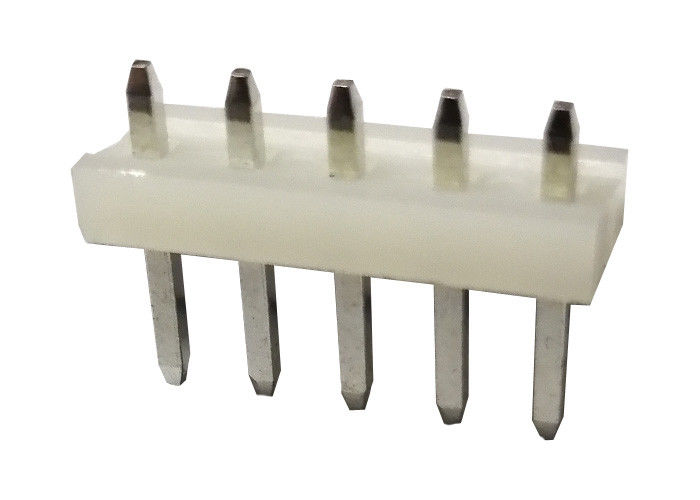 180 connecteur mâle Simple du connecteur 5 d'en-tête de Pin de rangée de degré 3,96 millimètre X 3,2 millimètres