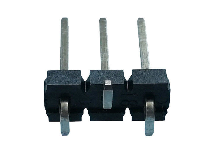 Type simple lancement de SMT de connecteur d'en-tête de Pin de rangée de 3 bornes du noir 5.08x2.5mm