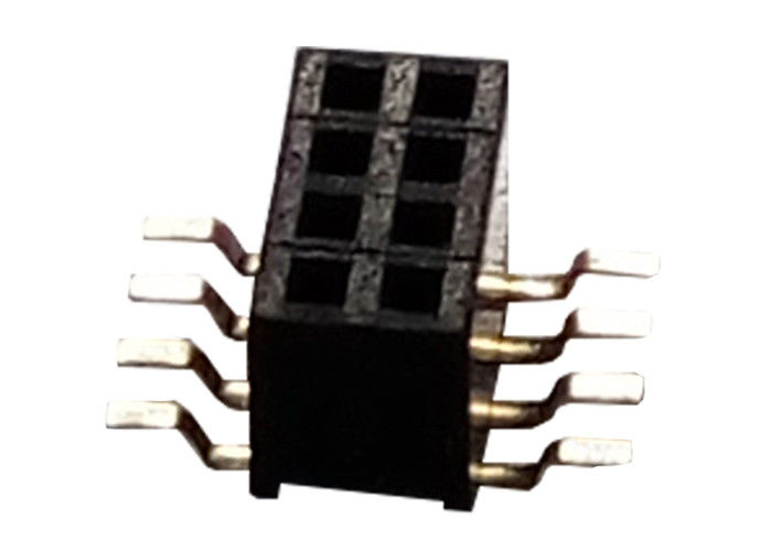 Type simple 1.27mm x 3.4mm de SMT de rangée de connecteur femelle d'en-tête de 8 bornes
