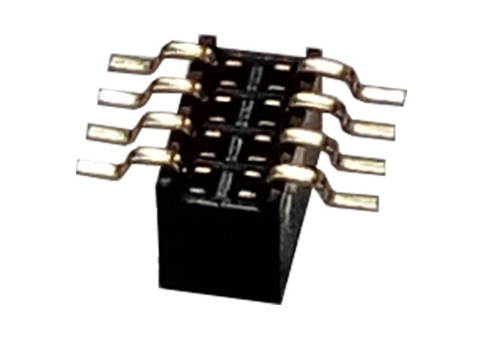 Type simple 1.27mm x 3.4mm de SMT de rangée de connecteur femelle d'en-tête de 8 bornes