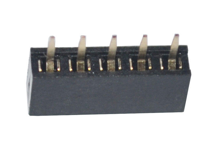 Type droit noir Pin simple du lancement 5 de la rangée 2mm de connecteur femelle d'en-tête