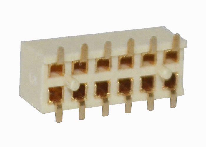 Type lancement de SMT de rangée de connecteur femelle de carte PCB de connecteur d'en-tête de 12 bornes double de 2.0mm