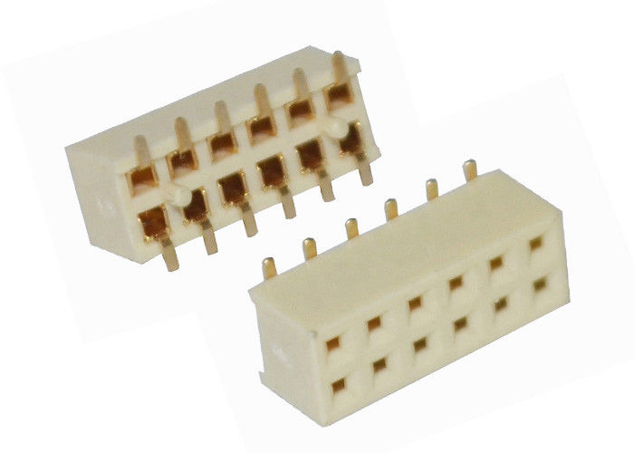 Type lancement de SMT de rangée de connecteur femelle de carte PCB de connecteur d'en-tête de 12 bornes double de 2.0mm