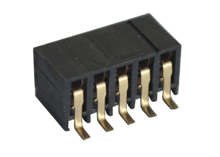 En-tête simple de femelle de Pin de la rangée 5 de bâti de Pin d'en-tête de lancement extérieur du noir 2.0mm