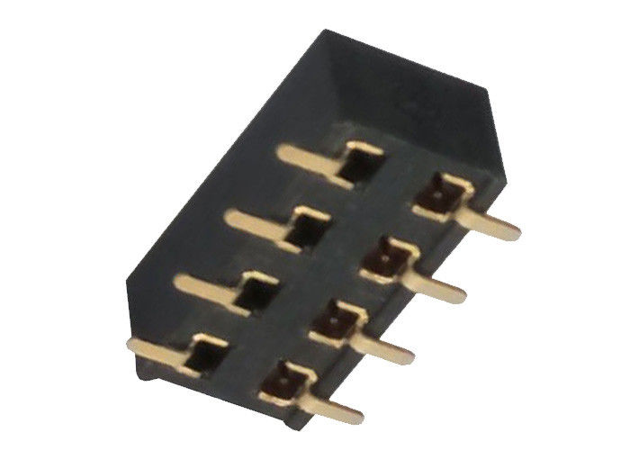 90 en-tête femelle de Pin de bâti de surface de SMT de rangée de double de l'en-tête Connector2.54 millimètres de Pin de degré