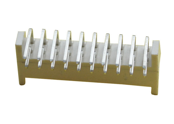 Fil de Pin du beige 20 pour embarquer le type à angle droit laiton d'IMMERSION de lancement de l'en-tête 2.0mm