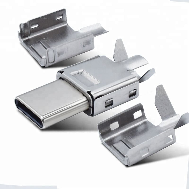 Cuivre de connecteur de Pin USB C du mâle 24 avec le plein essai de remplissage de la fonction 100%