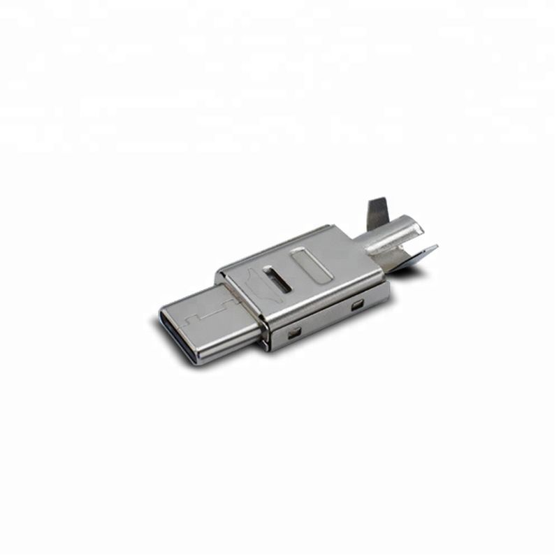 Cuivre de connecteur de Pin USB C du mâle 24 avec le plein essai de remplissage de la fonction 100%