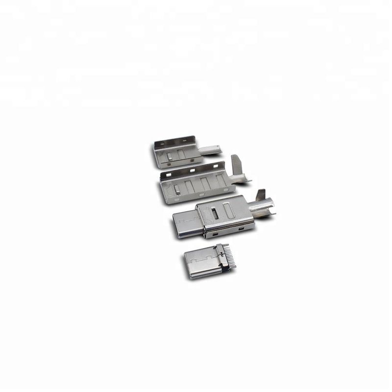 Cuivre de connecteur de Pin USB C du mâle 24 avec le plein essai de remplissage de la fonction 100%