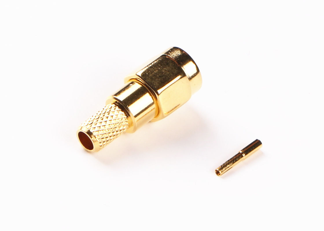 Connecteur d'antenne de l'impédance 50Ω rf, connecteur de bâti de panneau de SMA pour l'espace