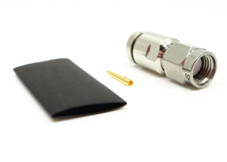 Le connecteur nickelé de prise de SMA, le connecteur coaxial 335VRMS de rf a évalué la tension