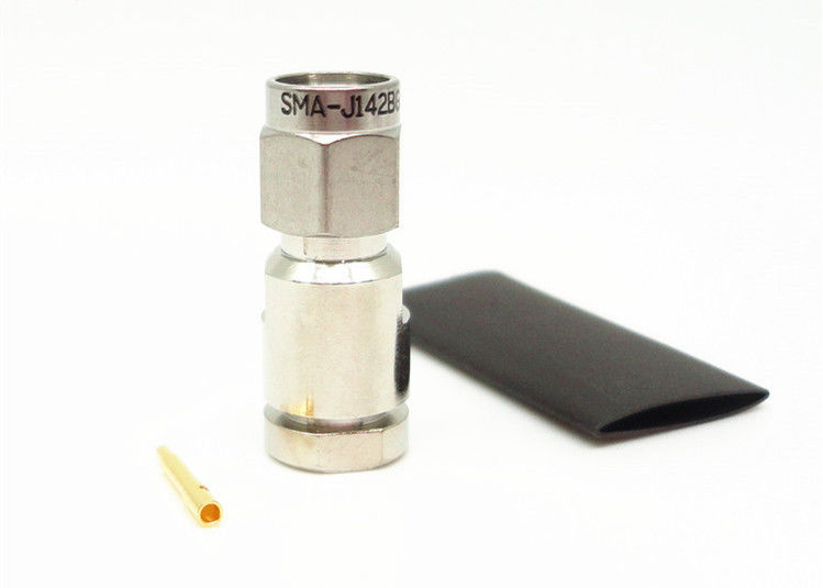 Le connecteur nickelé de prise de SMA, le connecteur coaxial 335VRMS de rf a évalué la tension