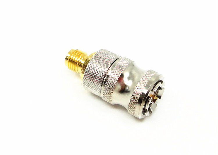 Haute fréquence nickelée de connecteur de bâti du connecteur SOSMA d'antenne de l'impédance 50Ω rf