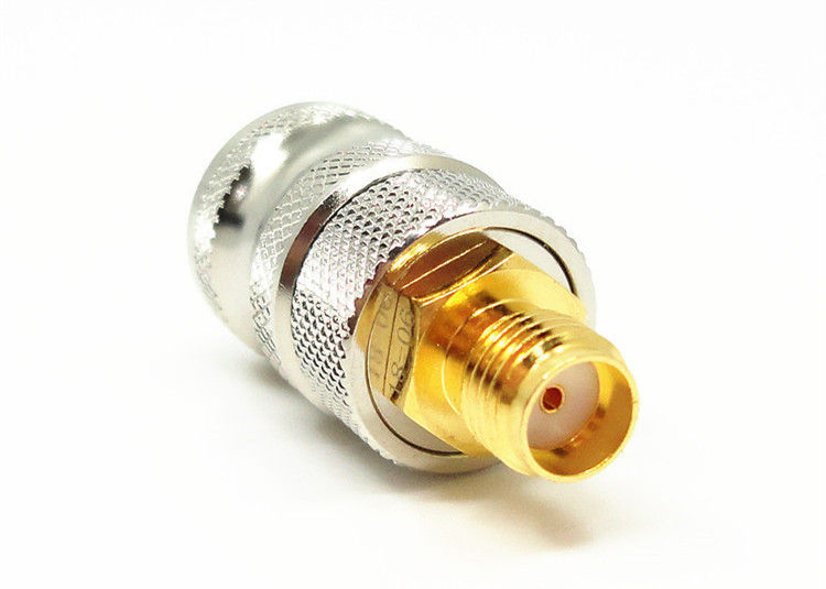 Haute fréquence nickelée de connecteur de bâti du connecteur SOSMA d'antenne de l'impédance 50Ω rf