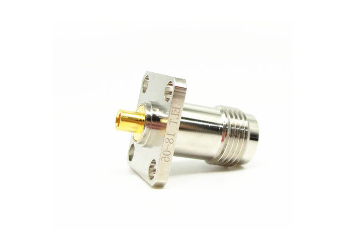 Quatre connecteur du bâti TNC rf de bride de trou 50Ohm femelle 11GHz pour la micro-onde