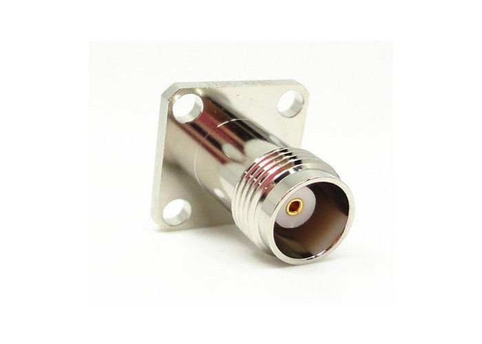 Quatre connecteur du bâti TNC rf de bride de trou 50Ohm femelle 11GHz pour la micro-onde