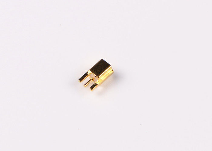 Connecteur coaxial de câble en laiton de connecteur de la prise masculine MCX rf pour le bâti de carte PCB