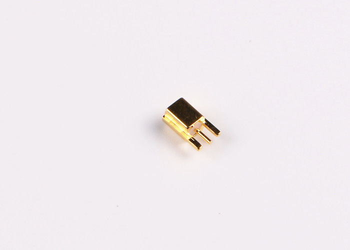 Connecteur coaxial de câble en laiton de connecteur de la prise masculine MCX rf pour le bâti de carte PCB