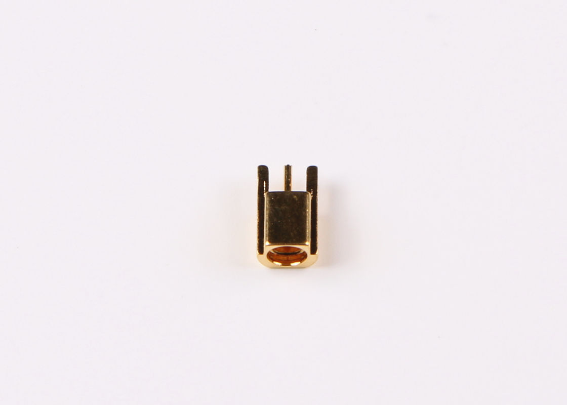 Connecteur coaxial de câble en laiton de connecteur de la prise masculine MCX rf pour le bâti de carte PCB