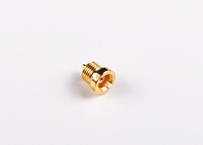 De cuir embouti électrodéposition plaquée par or masculin de traversée MCX directement de petite taille