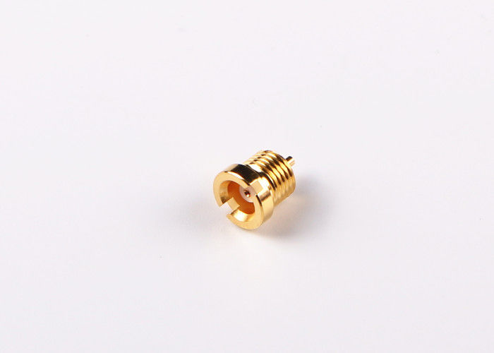 De cuir embouti électrodéposition plaquée par or masculin de traversée MCX directement de petite taille