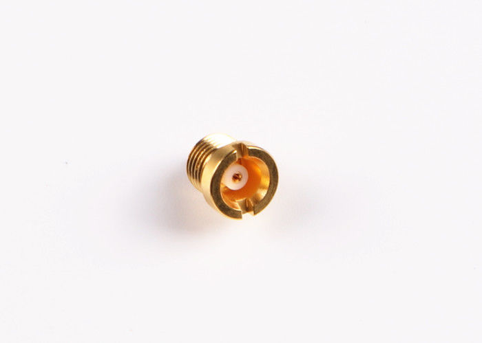 De cuir embouti électrodéposition plaquée par or masculin de traversée MCX directement de petite taille