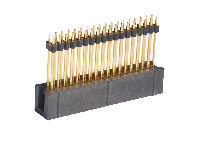 Connecteur droit en laiton d'en-tête de l'en-tête 2.54mm de Pin du contact 18 pour le panneau de carte PCB