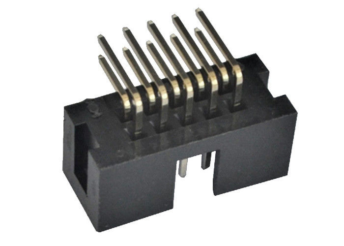 connecteur d'en-tête de boîte de 2.54mm 90 ﹣ 40℃ des goupilles 3.0AMP d'en-tête de degré à +105℃