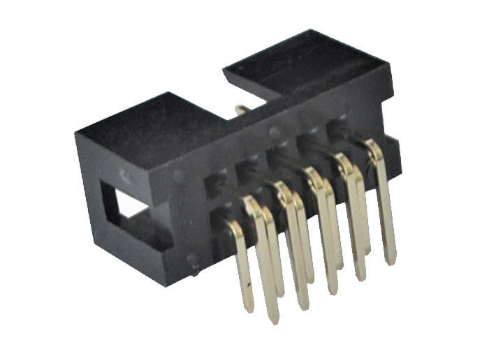 connecteur d'en-tête de boîte de 2.54mm 90 ﹣ 40℃ des goupilles 3.0AMP d'en-tête de degré à +105℃