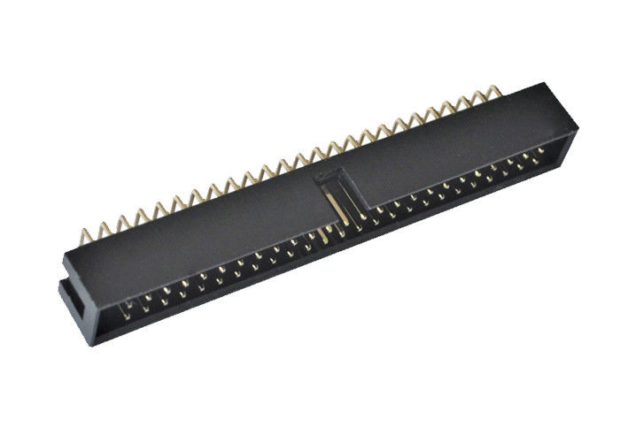 En-tête en forme de boîte de Pin du lancement 50 de carte PCB du degré à angle droit 2.54mm du connecteur 90