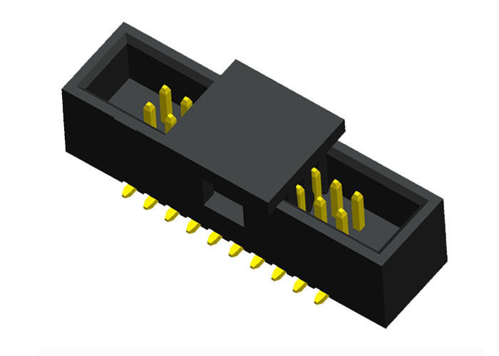 Type dépôt par contact de PAC de SMT d'instantané d'or de lancement du connecteur 1.27mm d'en-tête de boîte