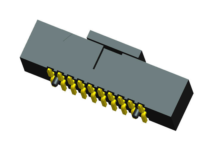 Type dépôt par contact de PAC de SMT d'instantané d'or de lancement du connecteur 1.27mm d'en-tête de boîte