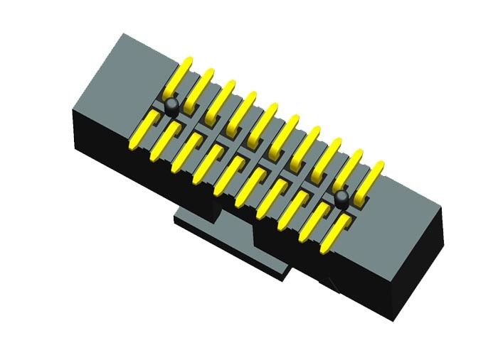 Type dépôt par contact de PAC de SMT d'instantané d'or de lancement du connecteur 1.27mm d'en-tête de boîte