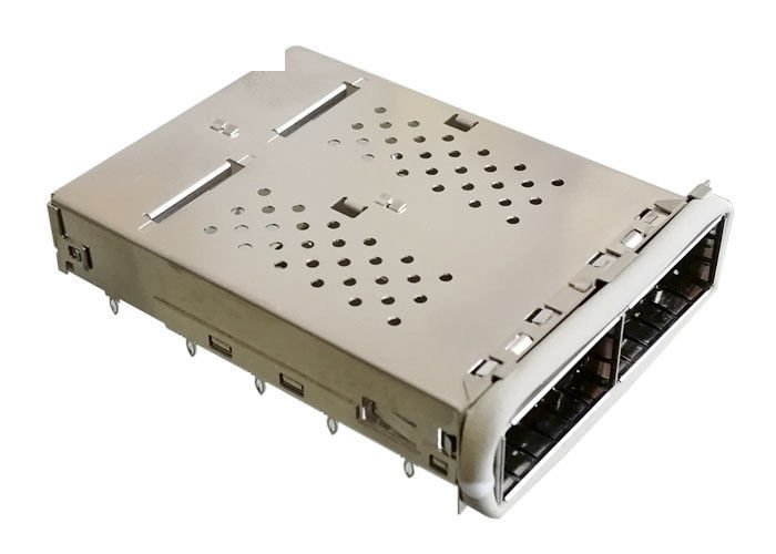 L'Ethernet 40G à commande unique du port 1x2 du connecteur 2 de cage de QSFP14 SFP s'est appliqué avec la garniture d'IEM