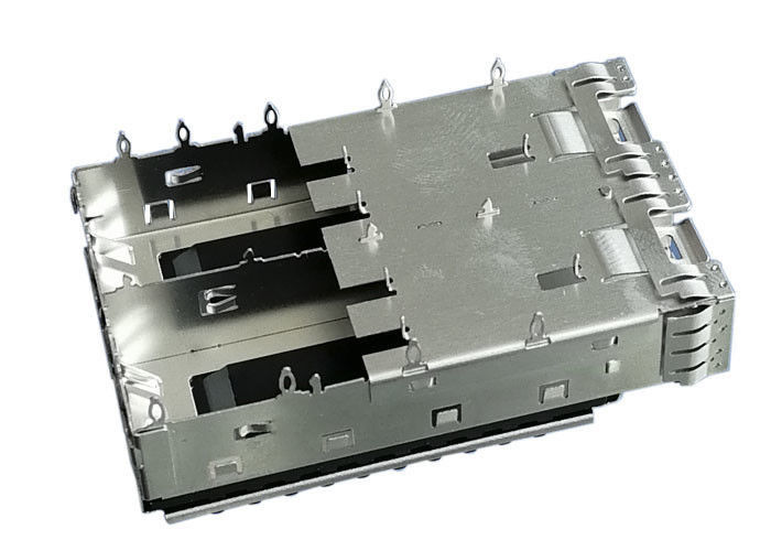 Le radiateur 2 met en communication le connecteur de cage de SFP en métal Pin d'ajustement de presse de 3,05 millimètres