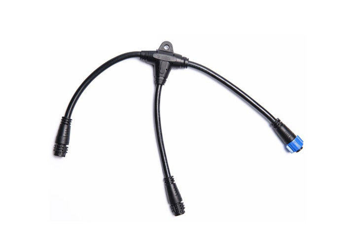Cable connecteur imperméable léger extérieur de LED, connecteur imperméable du diviseur T de 3 bornes