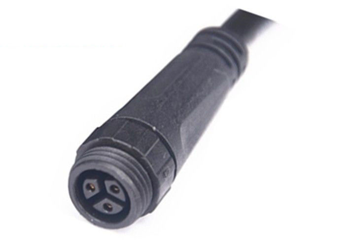 La LED allument le PVC imperméable de Pin 300V du cable connecteur M16 3 de XLR/matériel en nylon