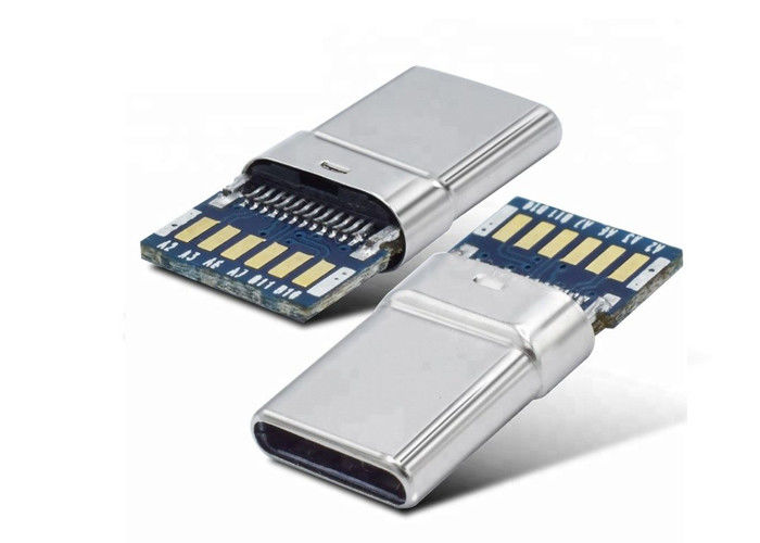 16 connecteur d'Usb 3,1 C de Pin, type d'Usb 3,0 connecteur de C avec le panneau de carte PCB