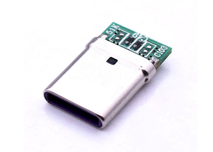 16 connecteur d'Usb 3,1 C de Pin, type d'Usb 3,0 connecteur de C avec le panneau de carte PCB