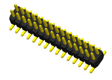 Type simple connecteur mâle De carte PCB 1.0mm de SMT de deux de rangée de Pin d'en-tête plastiques de connecteur